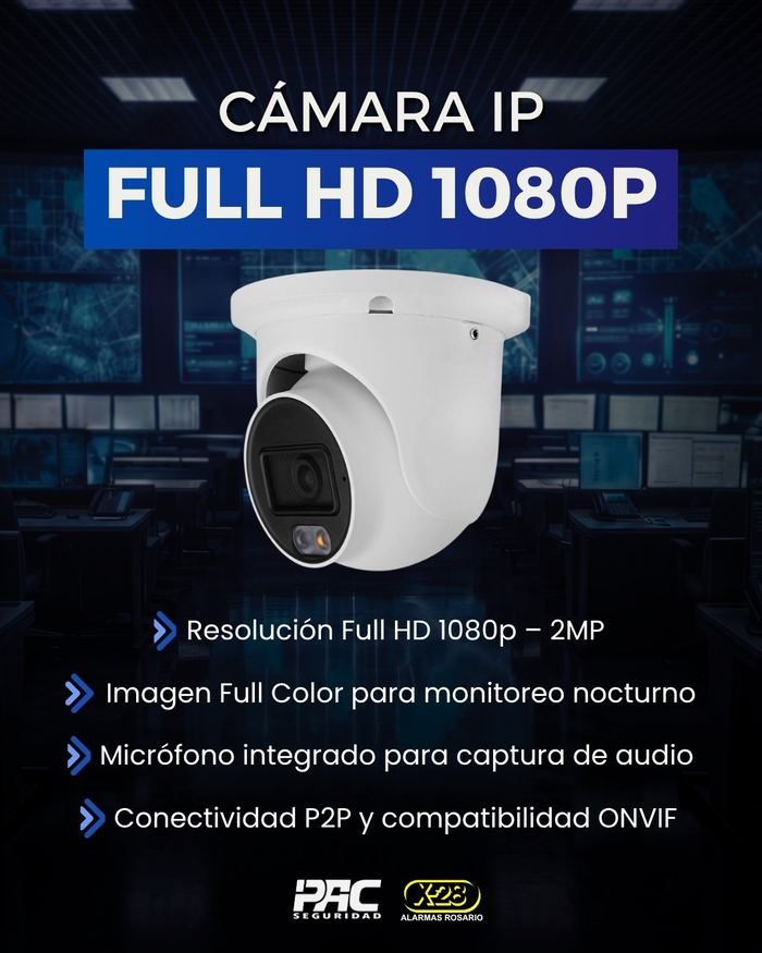 Cámara IP Full HD 1080p cableada
