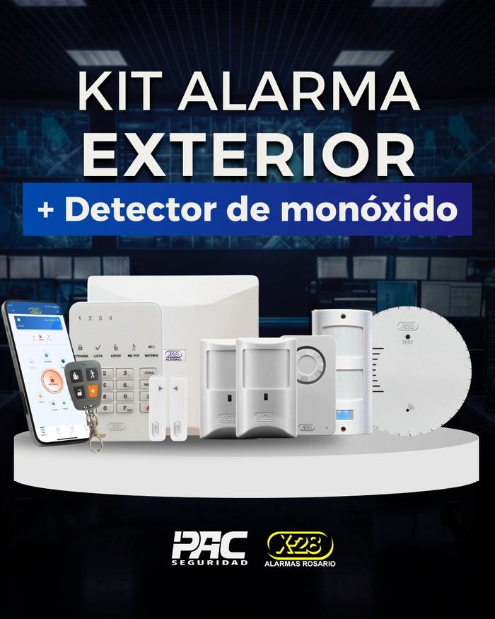 Kit Alarma Exterior + Detector de monóxido