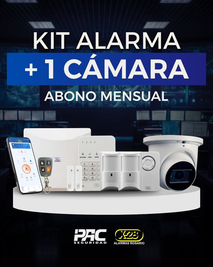 Kit Alarma Monitoreada + 1 cámara